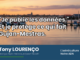 Visuel de campagne “L’ostréiculture : Notre ADN” : port de Gujan-Mestras au coucher du soleil, bateaux au mouillage et cabanes en arrière-plan, avec le slogan en surimpression « Je publie les données. Et je protège ce qui fait Gujan-Mestras. », et le bandeau bleu “Tony LOURENÇO – Protéger Gujan-Mestras, préparer l’avenir !”.